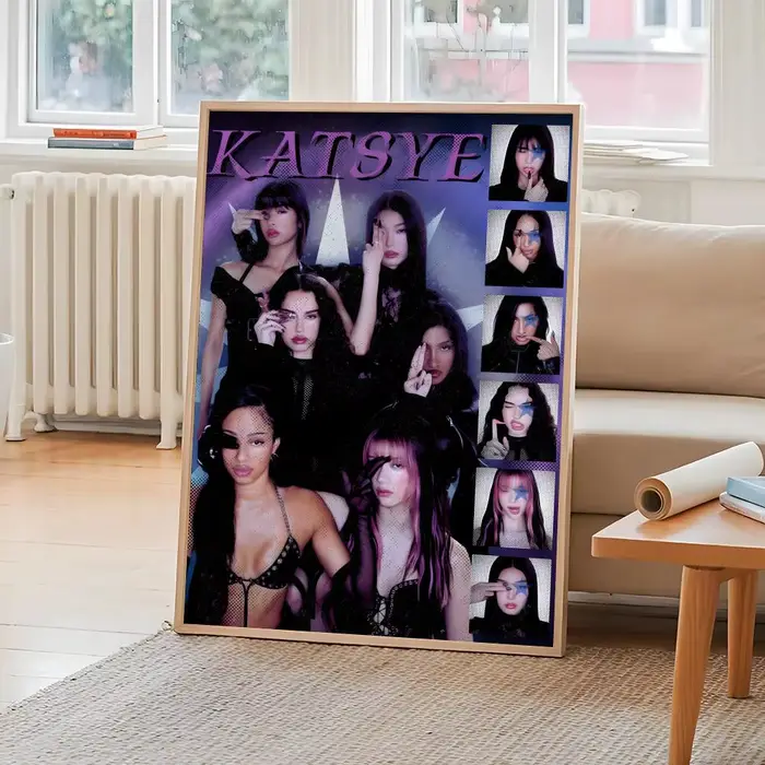 K-kATSEYE Band Poster Art Painting