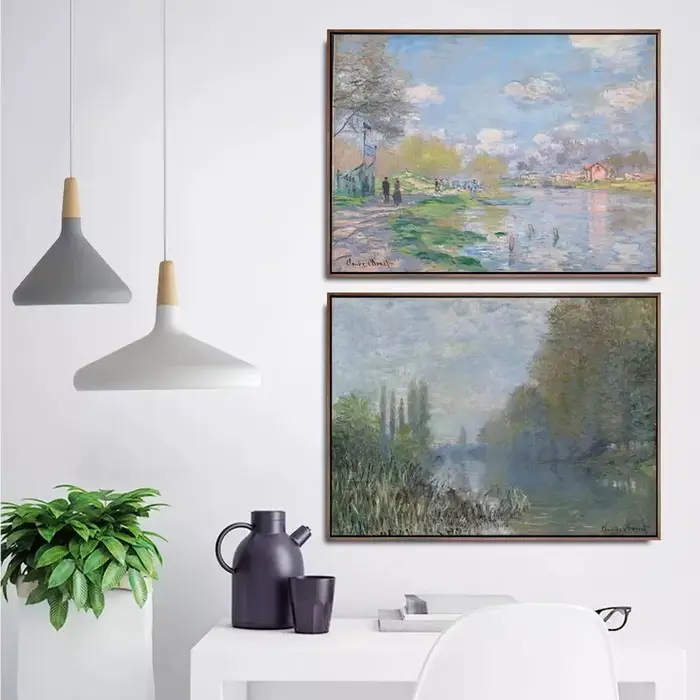 Célèbre toile d'art peinture paysage impressionniste Claude Monet affiches et impressions