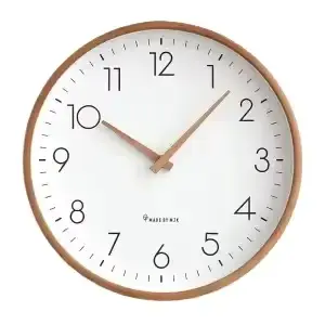 Horloge murale Simple et moderne en bois massif