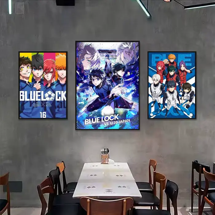 Affiche murale pop L-Lock Anime b-blue