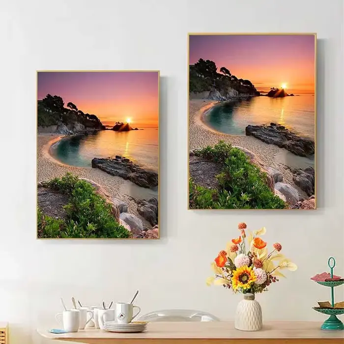 Peinture par numéros sur toile avec cadre