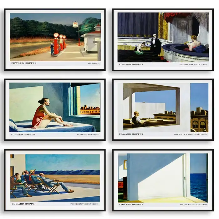 Affiche d'exposition de musée Edward Hopper