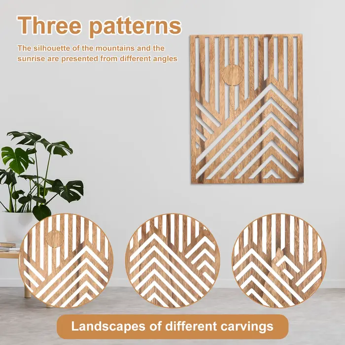 Sculpture murale en bois