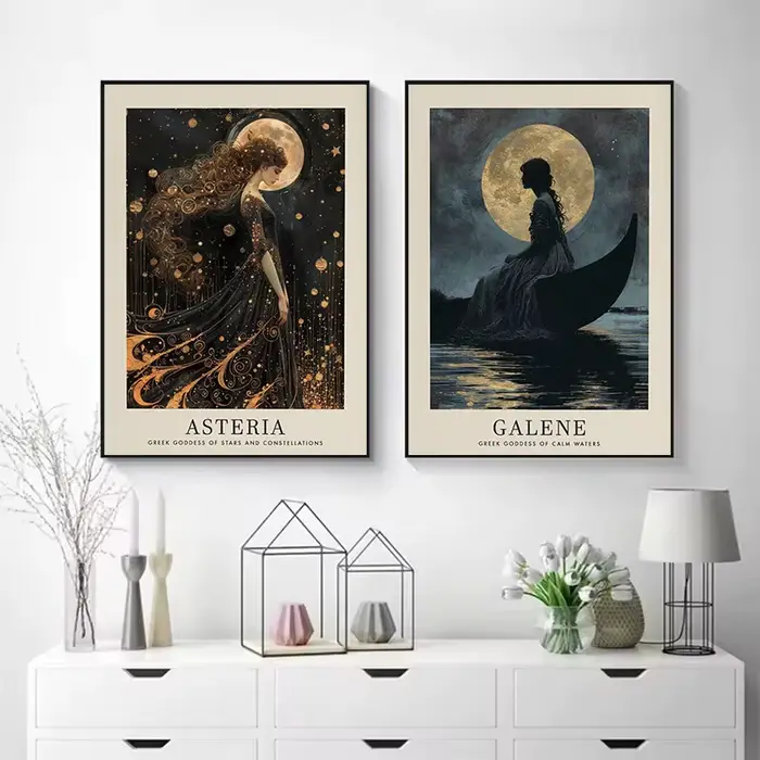Affiche vintage classique de la mythologie grecque