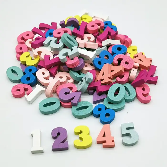 Alphabet mixte en bois, lettres de décoration pour la maison, chiffres DIY