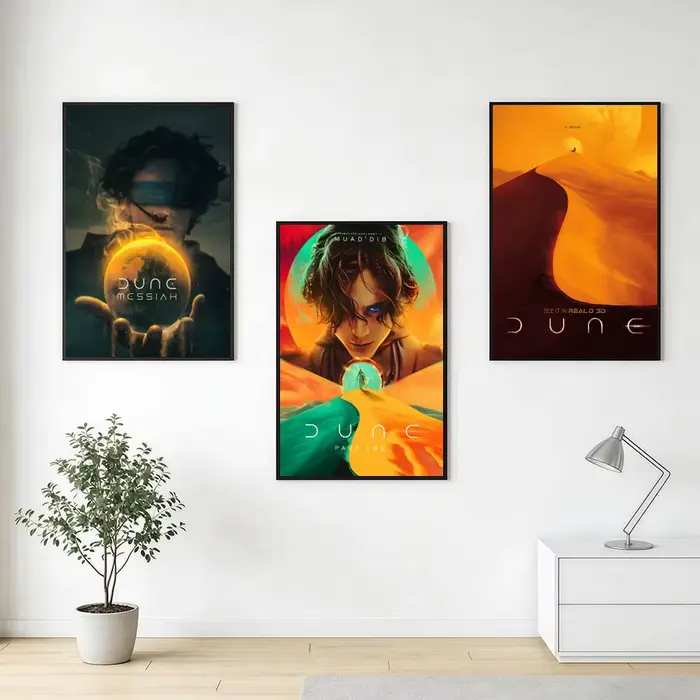 Affiche de film célèbre D-Dune, impressions d'art mural minimalistes modernes pour chambre à coucher, salon, décoration intérieure, cadeau