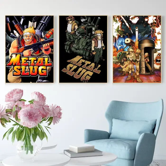 Affiche rétro M-Metal SlugS personnalisée, affiche en PP épaissie, autocollant mural pour la décoration de la maison