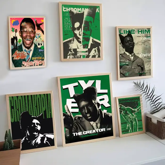Affiches Vintage de rappeur t-tyler créateur c-hromakopia