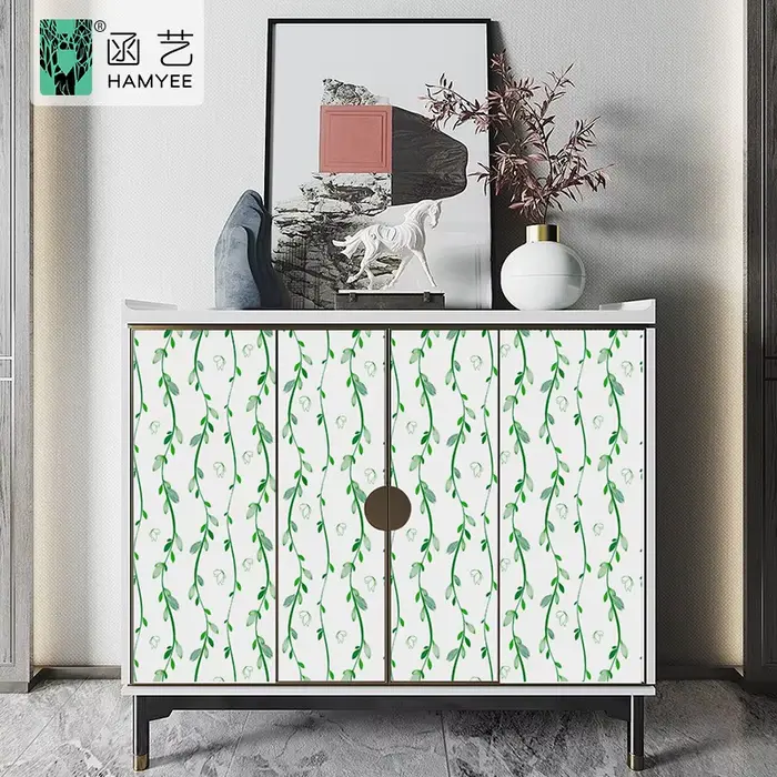 Papier peint adhésif pour mur-motif de fleurs orientales, pelage et bâton épais pour cloison de salo