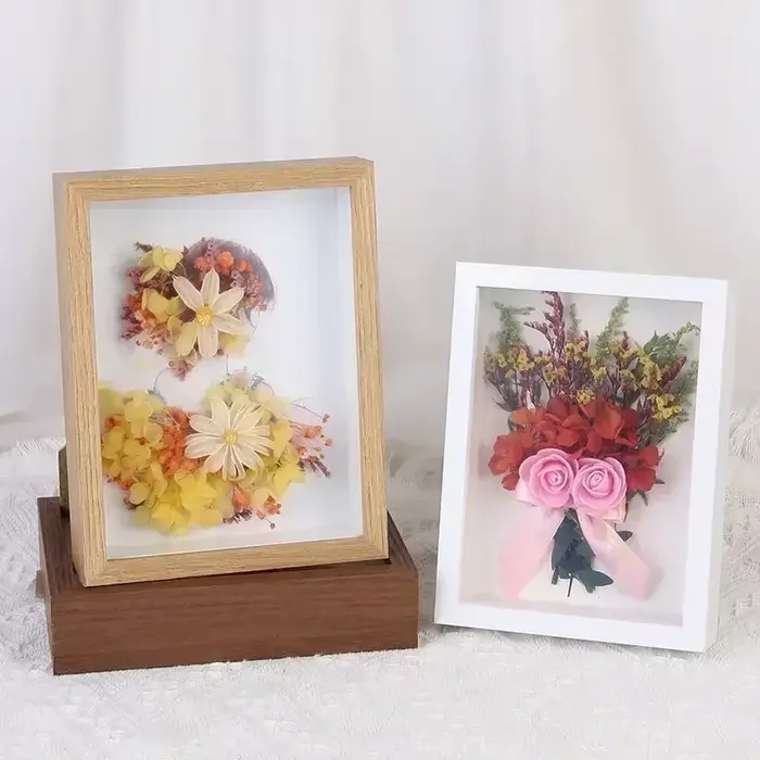 Cadre de boîte à ombre en bois