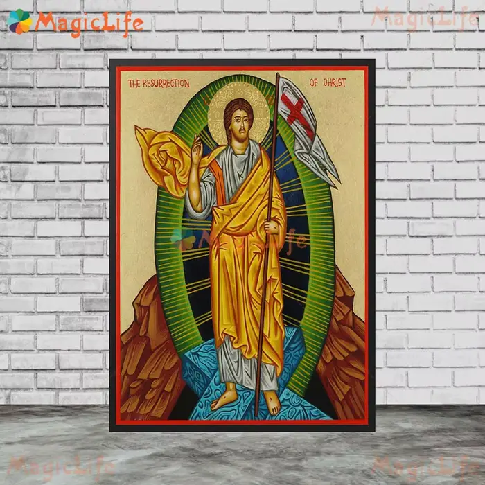 Transfig08/09/2018-Affiche murale de la Sainte Famille Orthodoxe, la Nina ifixion du Christ, sans ca
