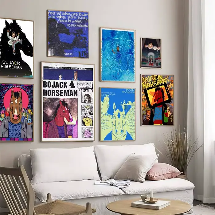 Affiches vintage classiques Anime B-BoJack Art Horseman