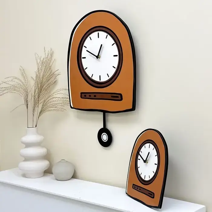 Horloge murale de dessin animé coréen