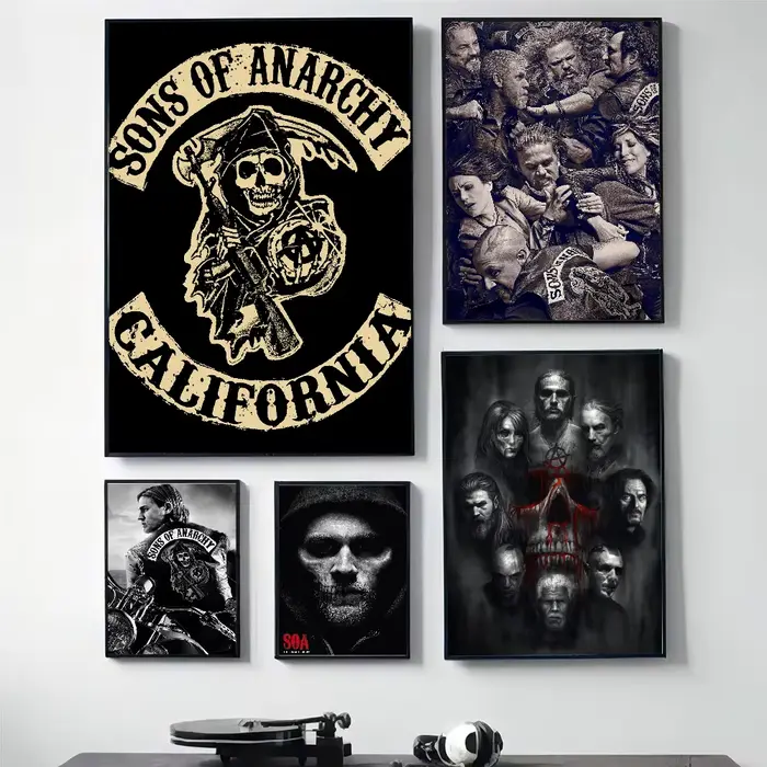 Affiche imprimée Fils de l'Anarchie en papier