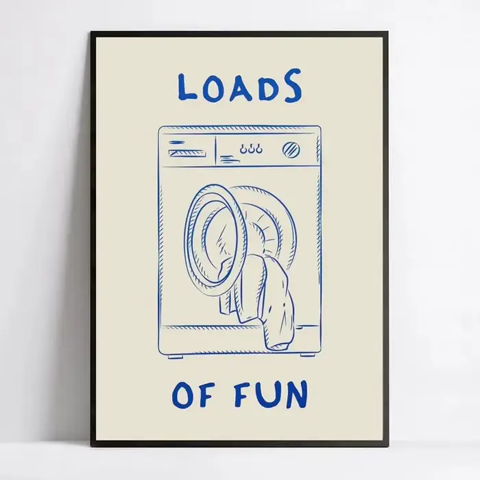 Loads Of Fun – toile murale rétro pour buanderie, imprimés d'art, peinture sur toile, affiche photo 