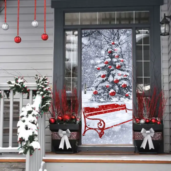Autocollant mural de décoration de noël en PVC