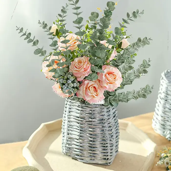 Plantes Rustiques d'Eucalyptus Artificielles pour Décoration de Mariage