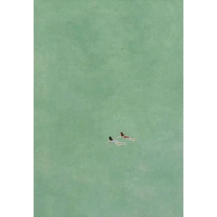 Affiche d'océan vert sans cadre