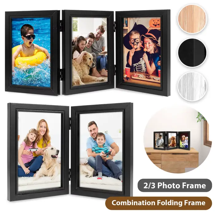 Cadre photo en bois personnalisé pour murs