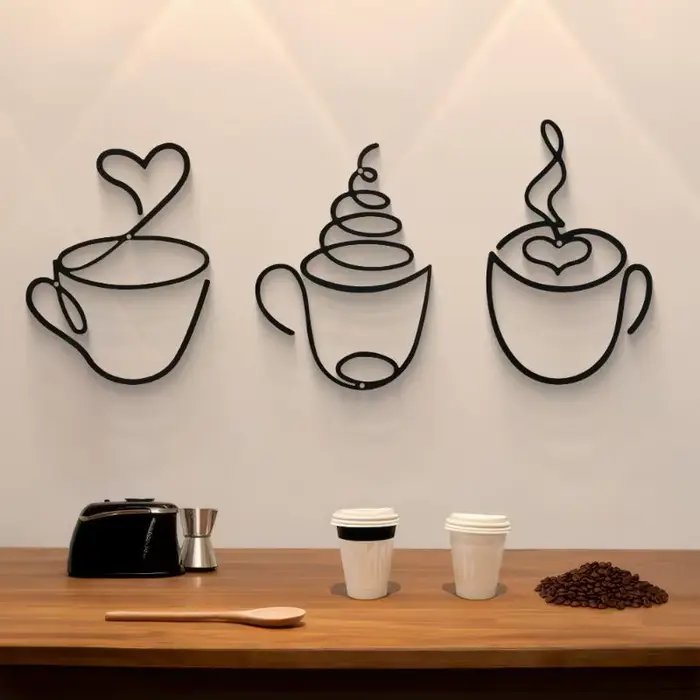 Tentures murales créatives pour café
