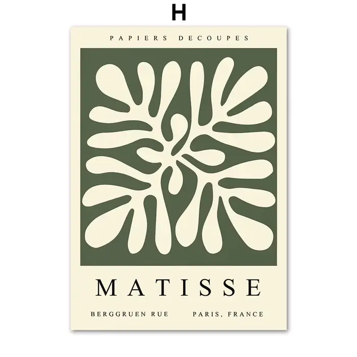 Matisse – affiches de femme à fleurs abstraites, peinture sur toile imprimée d'art mural de musée, v