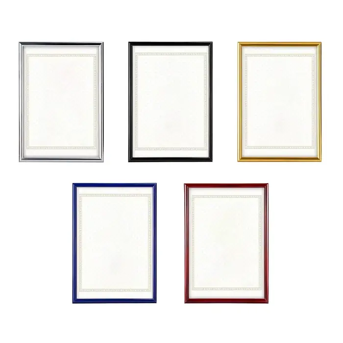Cadre décoratif A4 en PVC pour certificat