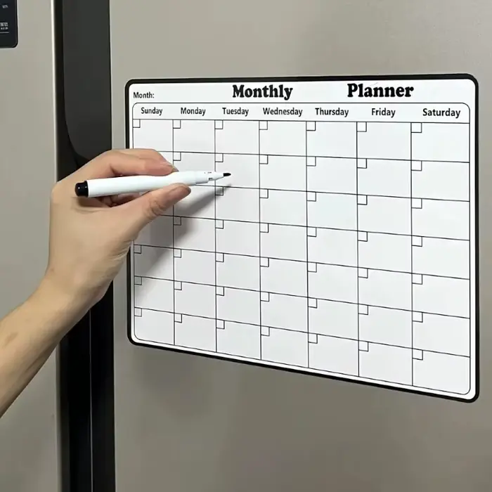 Grand tableau blanc calendrier planificateur réutilisable