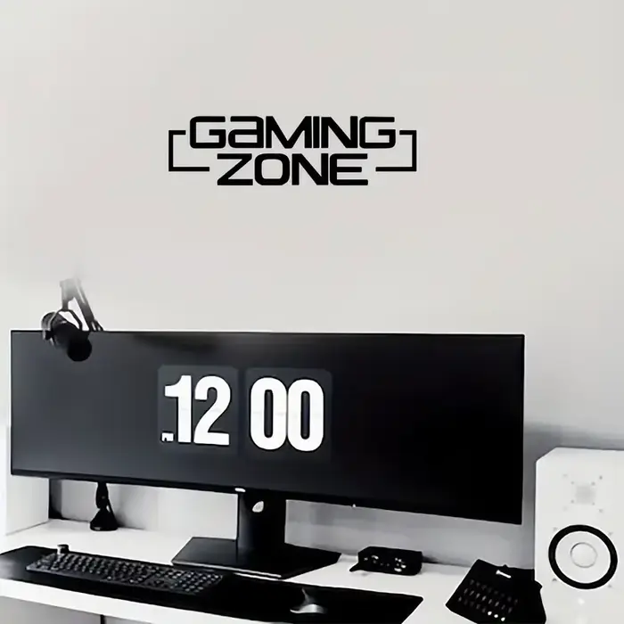 Décor de Zone de jeu-texte audacieuse « ZONE de GAMING »