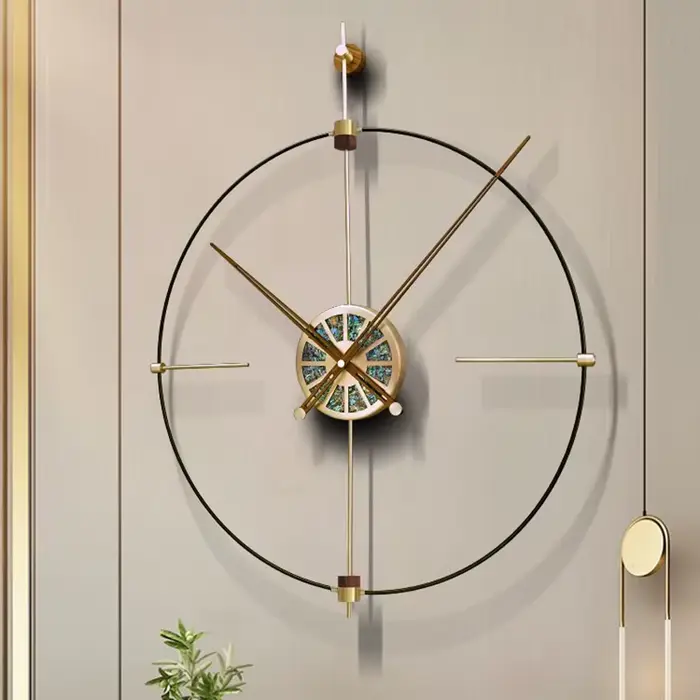Horloge murale moderne grandes montres murales de luxe horloges silencieuses esthétiques montre de chambre élégante salon décoration de la maison