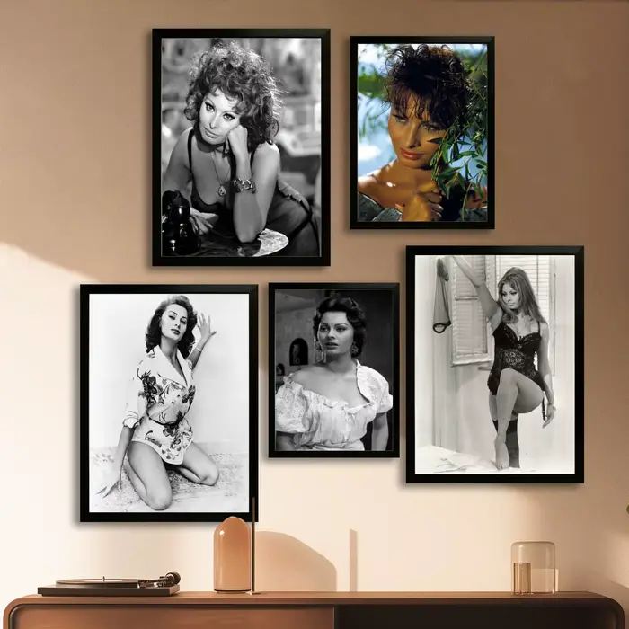 Sophia loren – affiche d'art sur toile