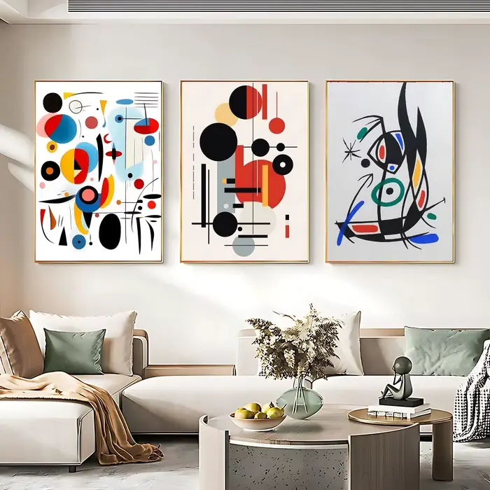 Joan Miro – affiche d'exposition abstraite Vintage