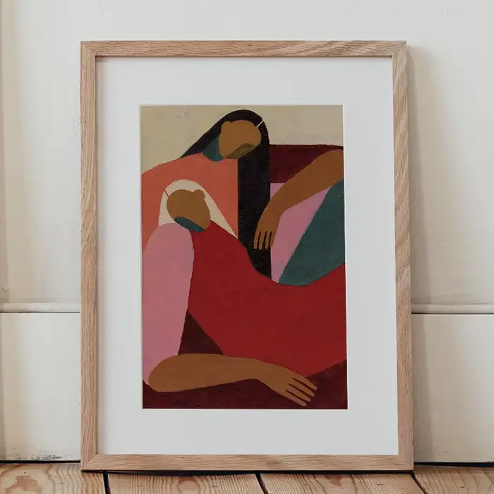 Reds Gallery Wall – impression sur toile Ocre