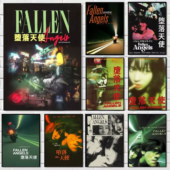 Affiche murale sur toile rétro Fallen Angels 1995