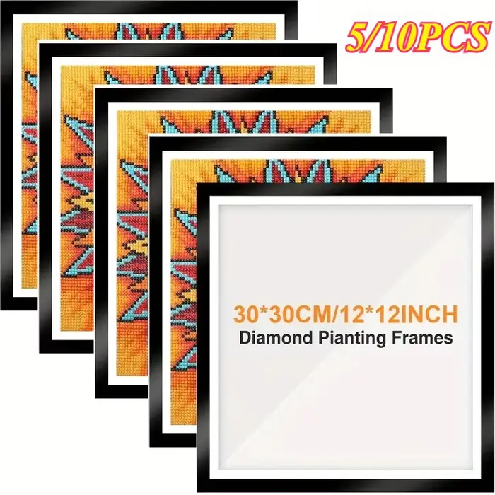 5 cadres magnétiques pour peinture diamant 30x30cm