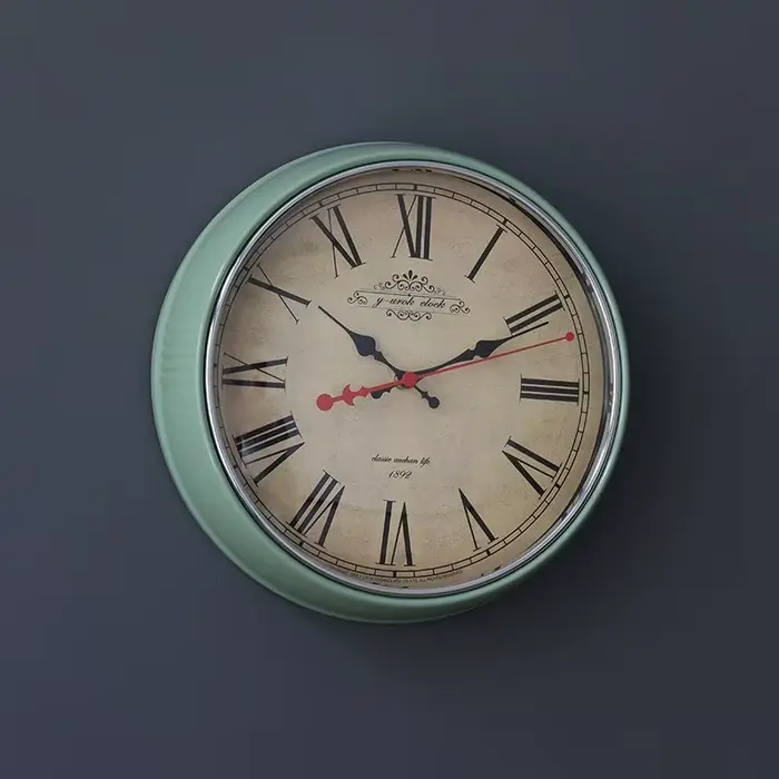 Grande Horloge Murale Américaine, Vintage, Shabby Chic, Salon, Rétro, Décoration de Maison, Chambre 