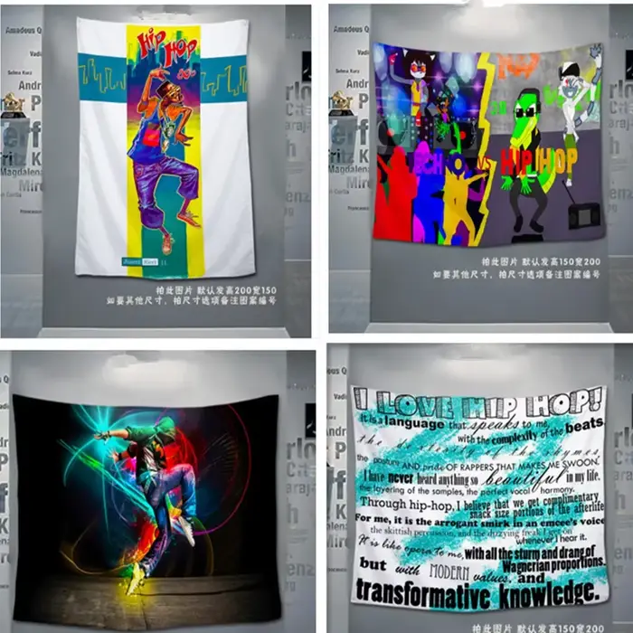 Grande affiche de musique hip-hop rock