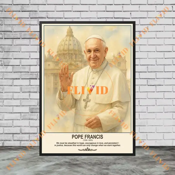 Affiche murale du pape archange