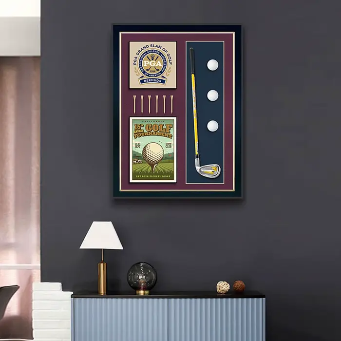 Peinture décorative tridimensionnelle 60x80 Golf