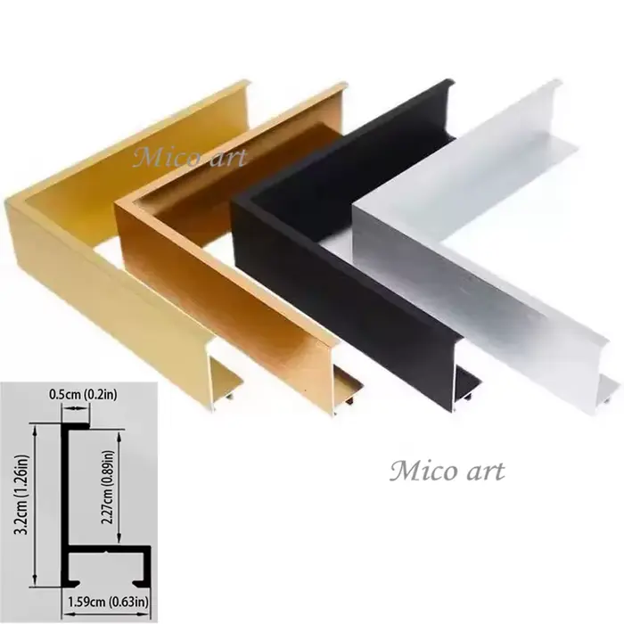 Cadre flottant en toile en métal pour bricolage