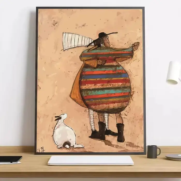 Peinture abstraite de paysage