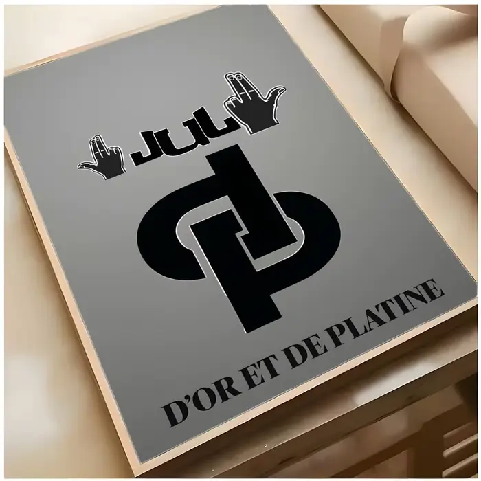 Affiche J-Jul de rap français, art décoratif supérieur pour la maison, le pub et l'intérieur, décoration intérieure