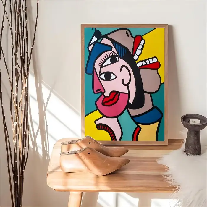 Dessin animé classique Picasso Vintage abstrait