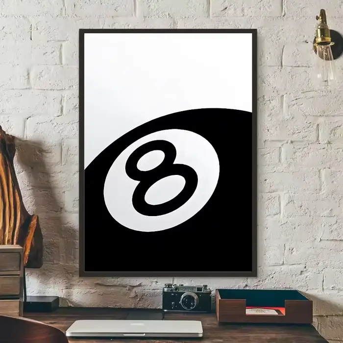 Affiche d'art sans boule noir et blanc, peinture sur toile esthétique, affiches et imprimés, tableau
