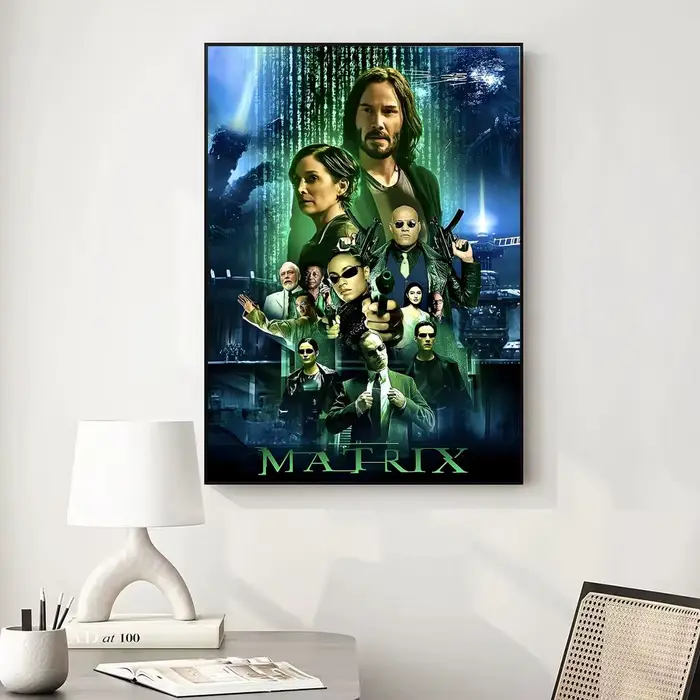 Affiches d'art graffiti du film T-The Matrix, décoration murale chic pour la maison, le studio, le bureau et la cafétéria
