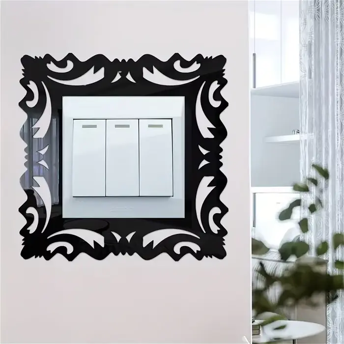 4 pièces 15X15cm interrupteur autocollant décor à la maison Stickers muraux