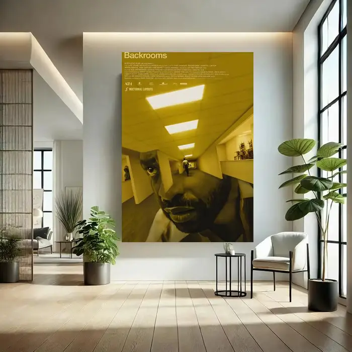 Affiche Art The Backrooms, affiches classiques et impressions d'art mural adaptées aux salons, aux c