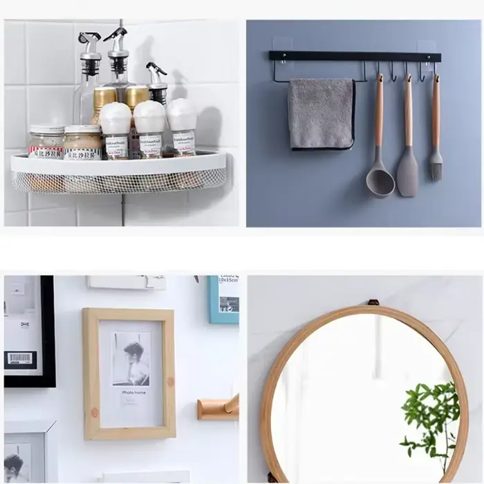 150/10x cintres sans clous accrocher cadre photo sur perceuse murale crochets adhésifs gratuits autocollants sans ongles pour murs de chambre