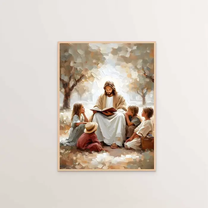 Jésus Christ toile postres chrétien
