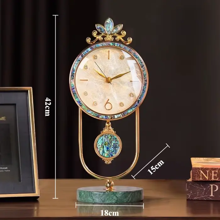 Horloges de Table de luxe, Art nordique silencieux, horloge à Quartz, Design Morden, horloge esthéti