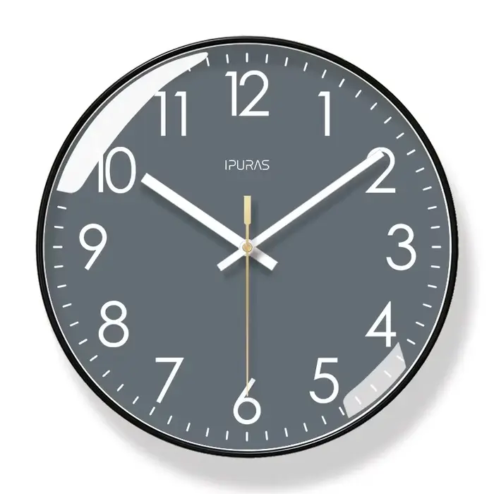Horloge murale à quartz au design moderne